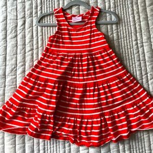 4T Girls Hanna Anderson 💃🏻Red Striped tank dress💃🏻